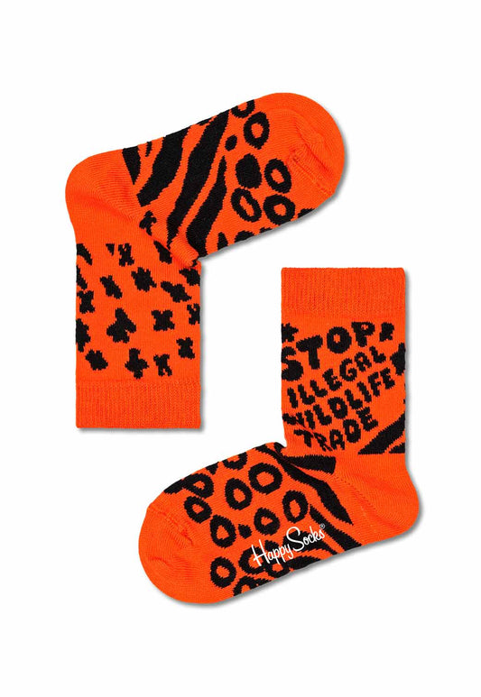 Orange Red זוג גרביים לילדים WWF HAPPY SOCKS