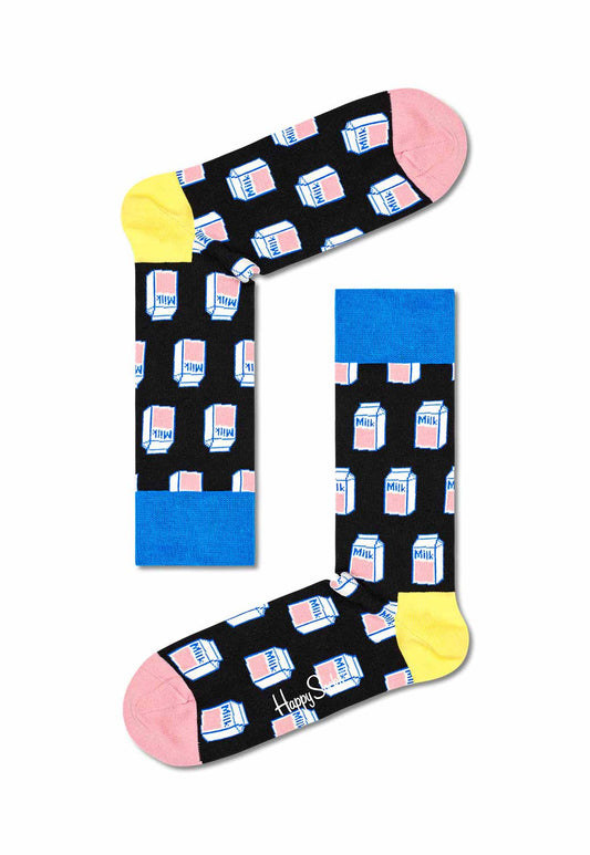 Wheat זוג גרביים בהדפס קרטוני חלב HAPPY SOCKS