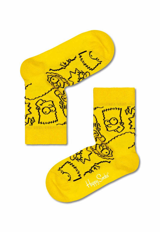 Gold מארז גרביים סימפסון לילדים | 3 זוגות HAPPY SOCKS
