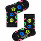 Black מארז גרביים בהדפס צבעוני 4 זוגות | ילדים HAPPY SOCKS