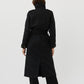 Black מעיל עם חגורת מותן לנשים Balani 2.0 MINIMUM