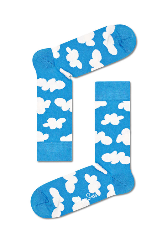 Dodger Blue זוג גרביים בהדפס עננים HAPPY SOCKS