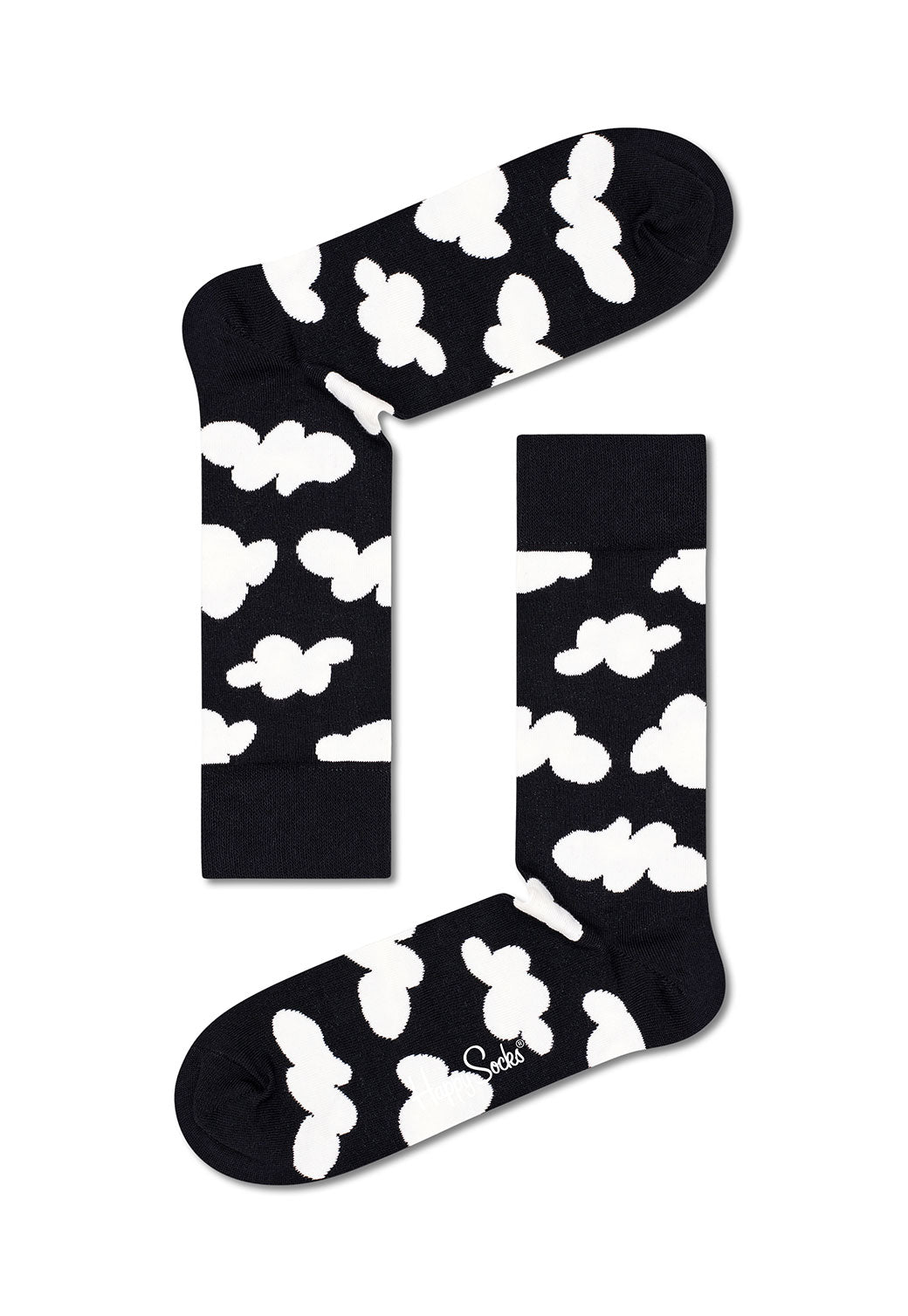 Black מארז גרביים בצבעי שחור לבן | 4 זוגות HAPPY SOCKS