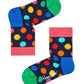 Dark Slate Gray מארז גרביים בהדפס צבעוני לילדים  | 4 זוגות HAPPY SOCKS