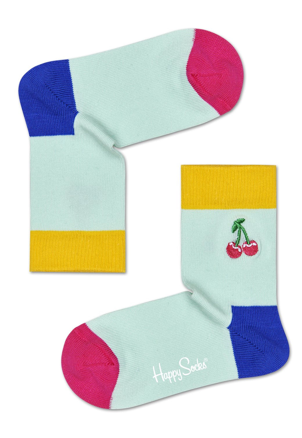 Light Gray מארז גרביים בהדפס צבעוני לילדים | 5 זוגות HAPPY SOCKS
